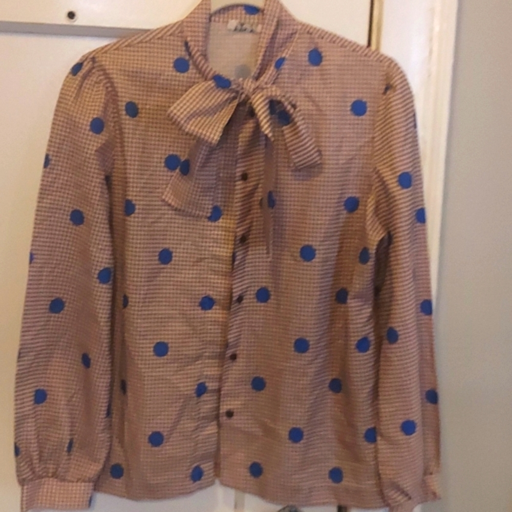 Bow neck blouse